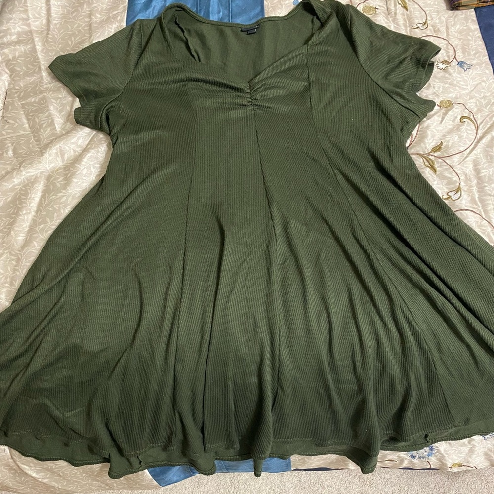 Flattering Torrid Olive Dress